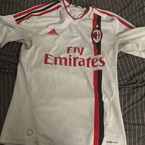 Adidas 11/12 AC Milan White Away Jersey